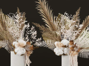 set vaso di fiori07 Modello 3D