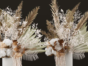 set vaso di fiori07 Modello 3D