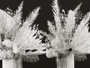 set vaso di fiori07 Modello 3D