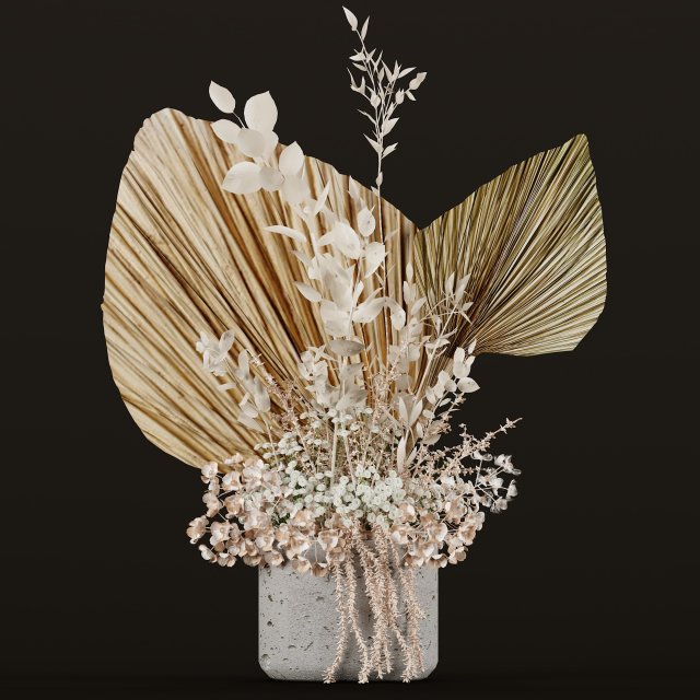 flowerpot set08 Modelo 3D .c4d .max .obj .3ds .fbx .stl .blend