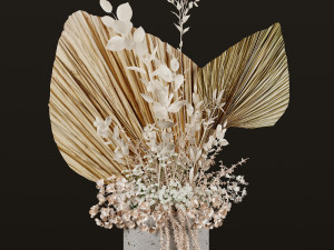 flowerpot set08 3D Модель
