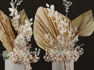 flowerpot set08 Modelo 3D