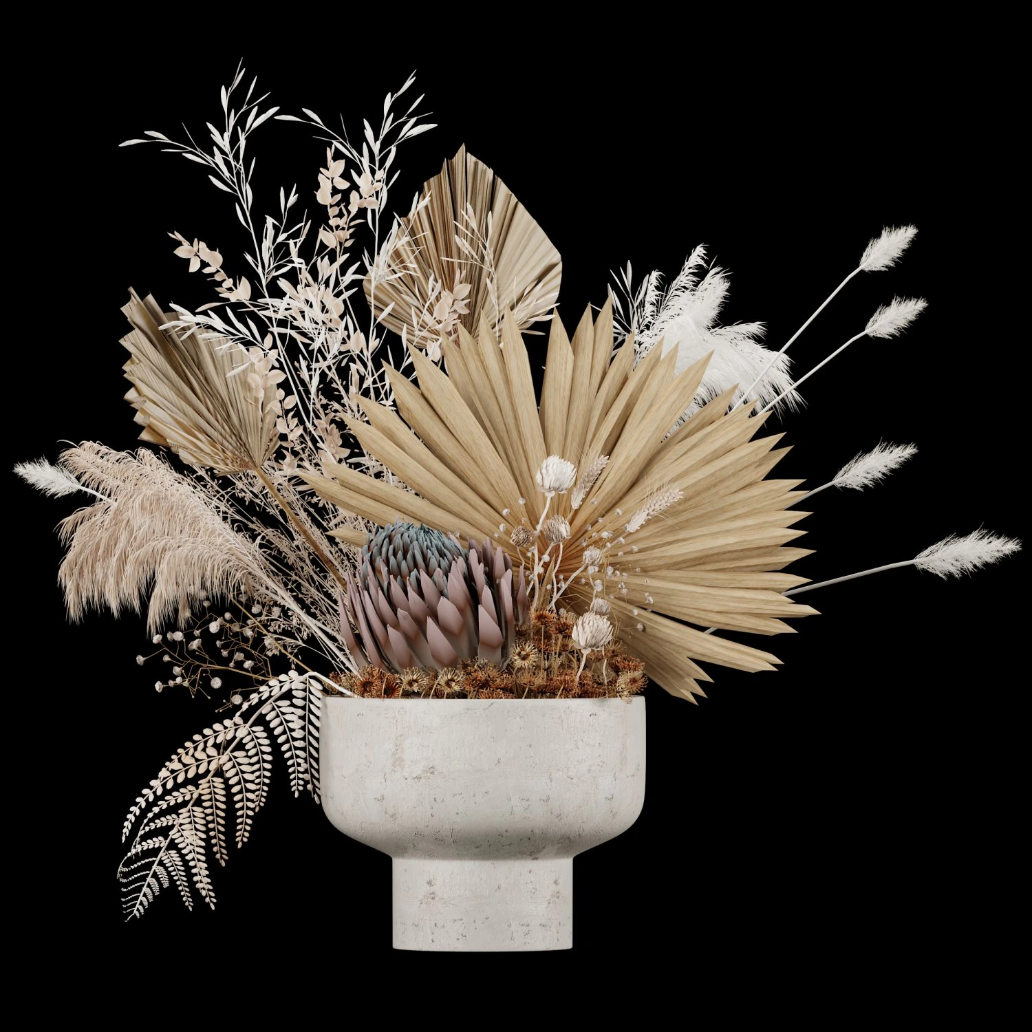flowerpot set12 3D Model .c4d .max .obj .3ds .fbx .stl .blend 