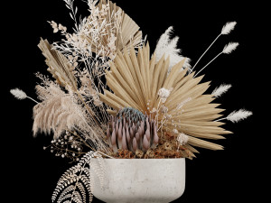 flowerpot set12 3D 모델