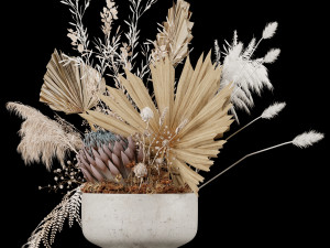 flowerpot set12 3D 모델