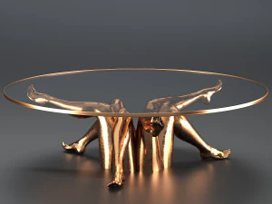 イサドラテーブル 3Dモデル