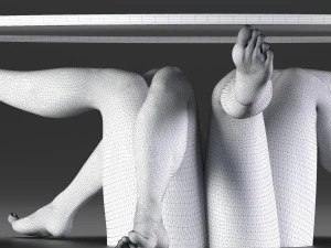 イサドラテーブル 3Dモデル