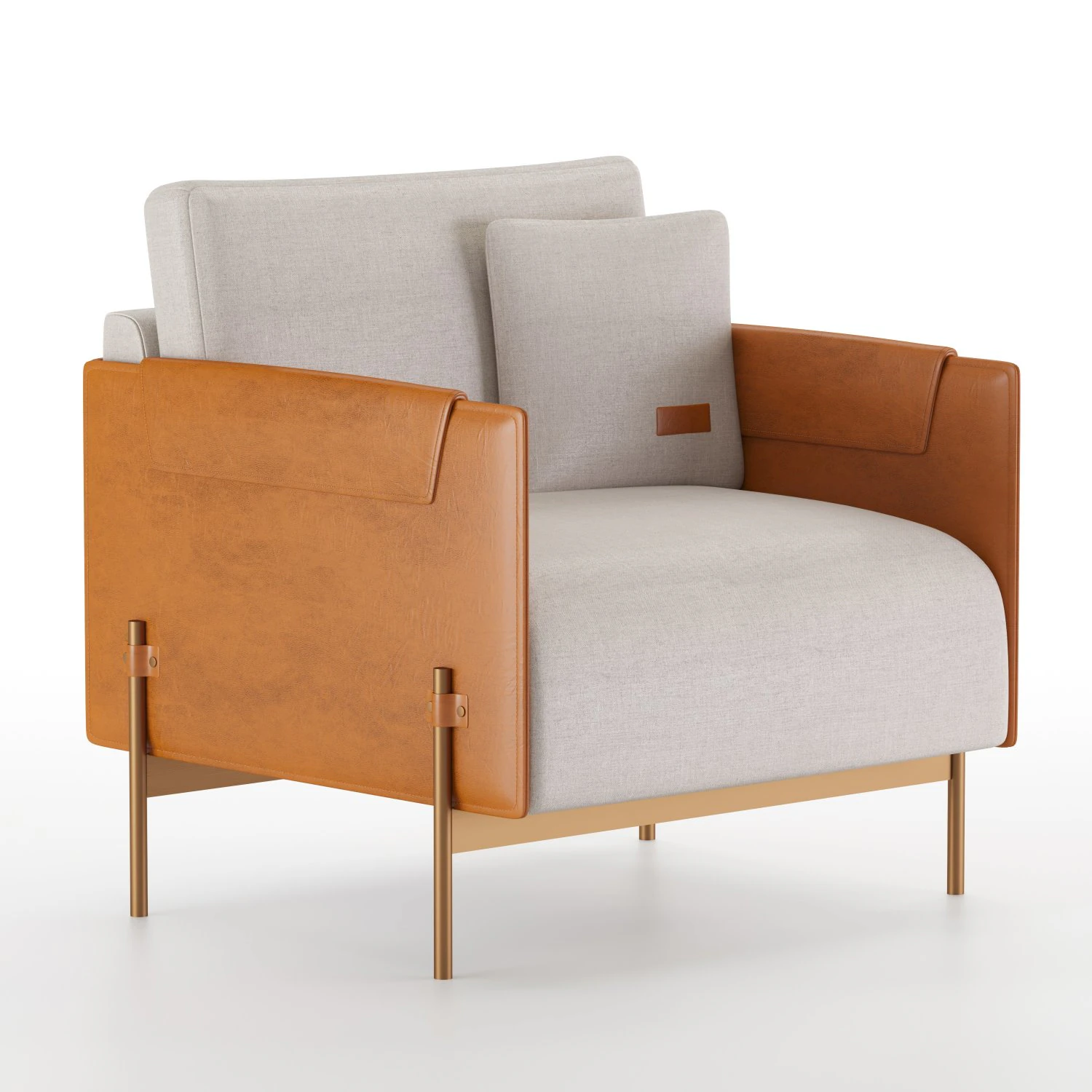 aston martin armchair 3D Model .c4d .max .obj .3ds .fbx .stl .blend