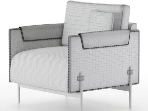 aston martin armchair 3D Model