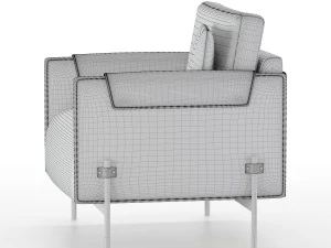 aston martin armchair 3D Model