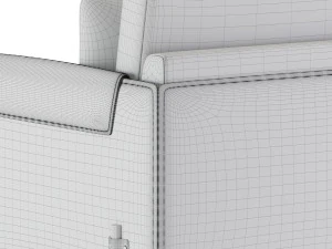 aston martin armchair 3D Model