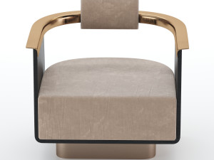 boston armchair 3D मॉडल