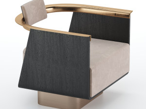 boston armchair 3D मॉडल