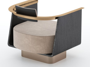 boston armchair 3D मॉडल
