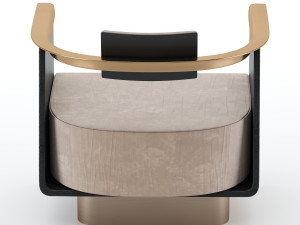 boston armchair 3D मॉडल