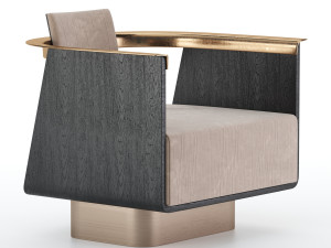 boston armchair 3D मॉडल