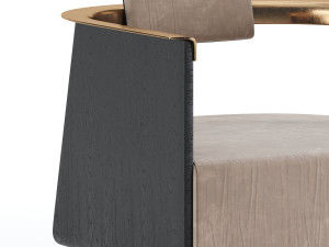 boston armchair 3D मॉडल