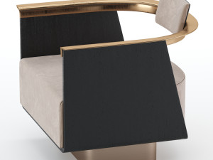 boston armchair 3D मॉडल