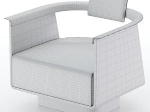 boston armchair 3D मॉडल