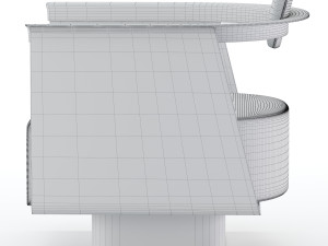 boston armchair 3D मॉडल