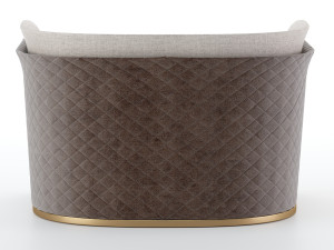 italian nubuck armchair 3D Model