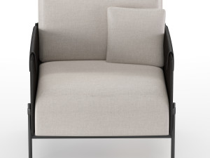 aston armchair black Modelo 3D