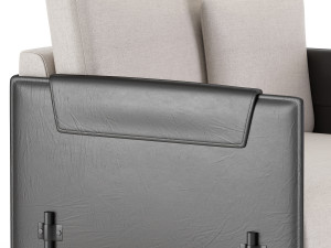 aston armchair black Modelo 3D