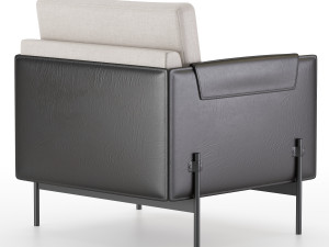 aston armchair black Modelo 3D
