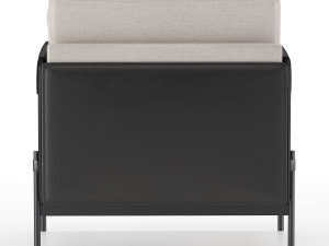 aston armchair black Modelo 3D
