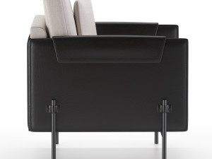 aston armchair black Modelo 3D