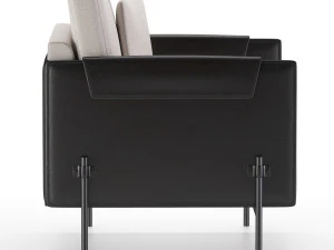 aston armchair black 3D Model