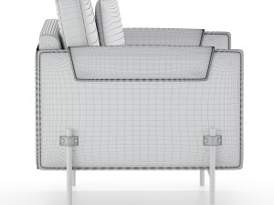 aston armchair black Modelo 3D