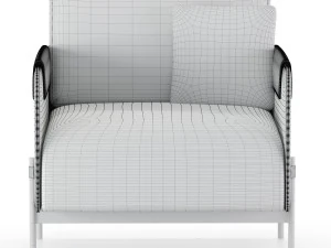 aston armchair black 3D Model