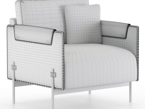 aston armchair set06 Modelo 3D