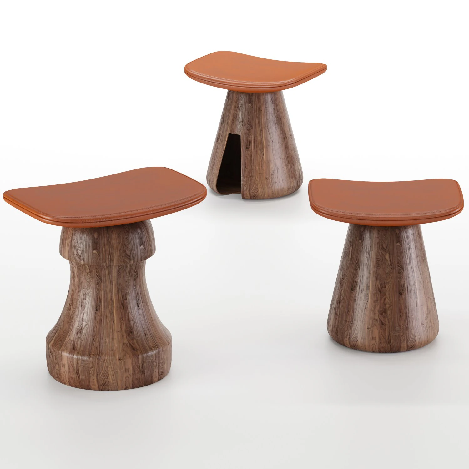 tabouret mat chair 3D Model .c4d .max .obj .3ds .fbx .stl .blend
