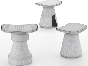 tabouret mat chair Modelo 3D