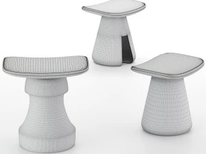 tabouret mat chair 3D Model