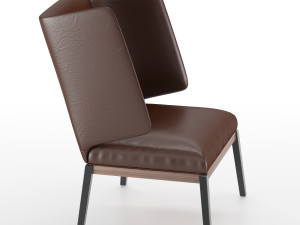 arflex armchair black 3D Model