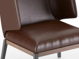 arflex armchair black 3D Model