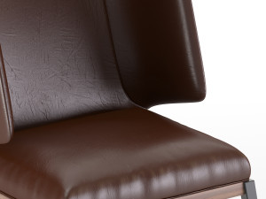 arflex armchair black 3D Model