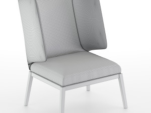 arflex armchair black 3D Model