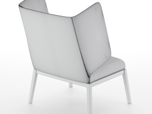 arflex armchair black 3D Model