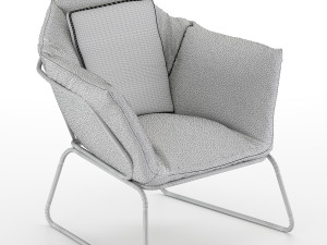 mid century leather armchair Modelo 3D