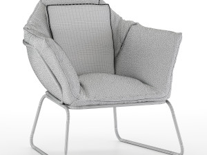 mid century leather armchair Modelo 3D