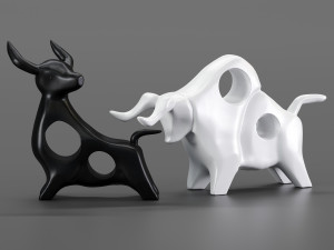 cowbull decor 3D Model
