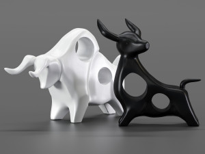 cowbull decor Modelo 3D
