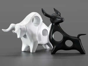 cowbull decor 3D Model
