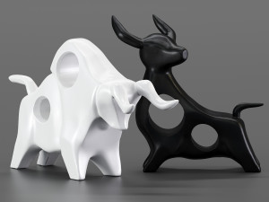cowbull decor Modelo 3D
