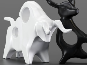 cowbull decor Modelo 3D