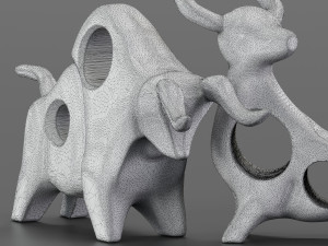 cowbull decor Modelo 3D